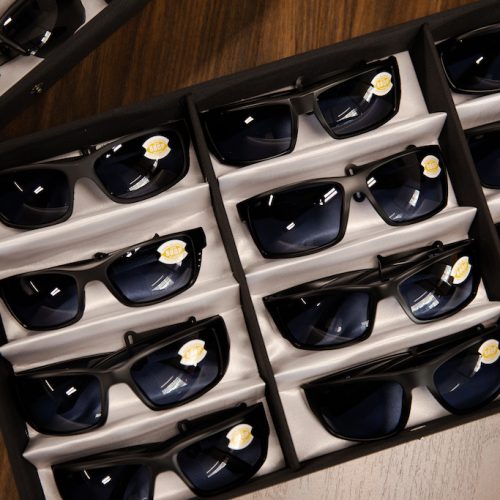 Sunglasses in a case