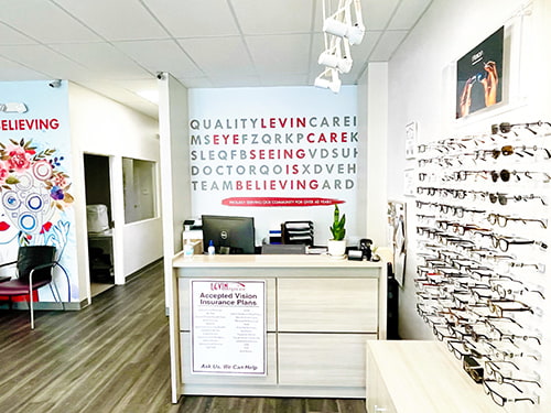 Levin Eyecare Wide Array of Eyeglass Selection