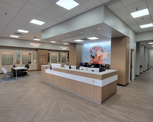 Levin Eyecare in Pikesville front desk